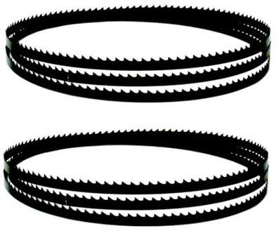 con una sierra, Sierras de cinta, 4 hojas de sierra de cinta de 1600 x 6,35 x 0,35 mm, hojas de sierra de cinta de carbono de 63 x 1/4 x 0,014 pulgadas for corte de madera y PVC(10TPI)