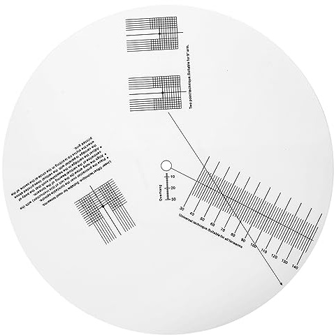 SUPVOX Regla Giratoria Antideslizante Para Calibración De Pastilla De Grabadora De Vinilo, Medidor De Distancia Para Plataforma Giratoria, Herramienta Profesional Para Ajuste Preciso De Aguja