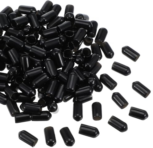 150 Pcs Rubber Caps for Bottles Pour Spot Caps Rubber End Cap Olive Oil Liquor Bottle Pour Spout Cover Black Pourer Cap Protection for Olive Oil Bottles Wine Pouring Spout