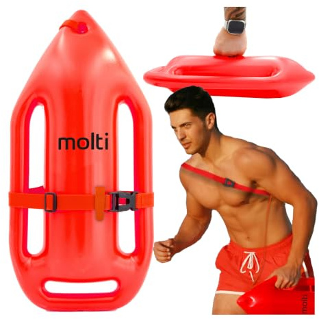 molti Schwimmboje Kinder 51x23cm – Schwimmhilfe mit verstellbarem Gurt