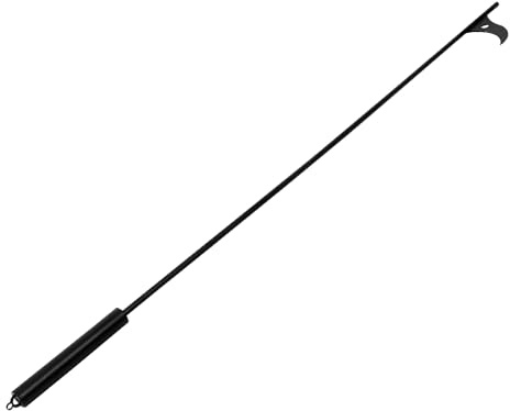 Fire Hook Fire Pliers Herramienta De Acero Para Chimenea Interior Y Exterior Accesorio MultifuncióN Para Ajustar Leña Y Limpiar Fogatas 40 Pulgadas De Largo