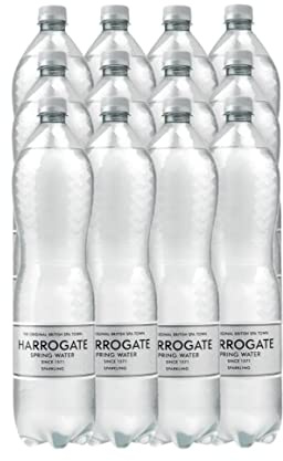 Harrogate Spring Bottled Water Sparkling 1.5L PET Silver Label/Cap (Pack of 12) P150122C