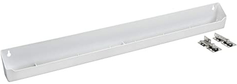 Rev-A-Shelf 30 Tip-Out Plastic Sink Tray for Kitchen and Bathroom Base Cabinets, Large Pullout Vanity Shelf Home Organizer, White, LD-6591-30-11-1