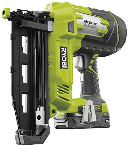 Ryobi Akku Nagler R18N16G‐0 (ohne Akku, mit LED-Beleuchtung, Gürtelclip, Einzel- und Dauerauslösung, inkl. Nägel) 5133002222