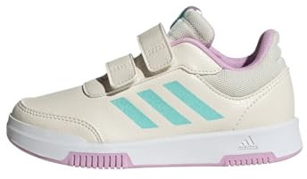 adidas Unisex Kinder Tensaur Hook And Loop Shoes, Chalk White / Aqua / Bliss Lilac, 40