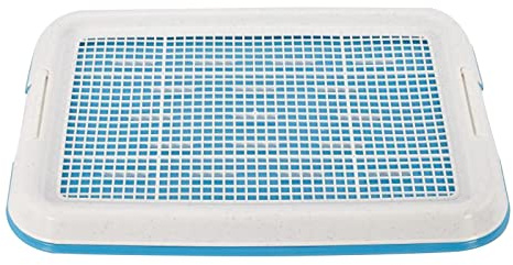 MagiDeal Bandeja de Entrenamiento para l de Perro, Soporte para Almohadilla para de Cachorro, para Interior y Exterior, fácil de Limpiar, Bandeja, Azul