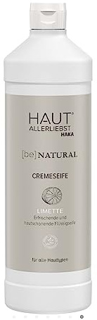 HAKA Handseife Limette Nachfüller, 1 L, milde Flüssigseife mit Pflegeeffekt, rückfettend, hautschonend, für zarte & geschmeidige Hände, Cremeseife mit natürlichen Inhaltsstoffen, vegan