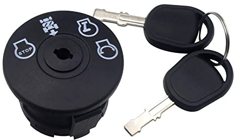IMCCZONY Interrupteur D'Allumage 4 Positions avec Clé pour Tracteur Tondeuse à Gazon Autoporté 193350 532193350