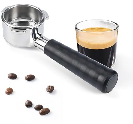 54mm Bottomless Portafilter Compatible with Breville Barista Series, BENFUCHEN Bottomless Portafilter for Breville BES870/BES878/BES875/BES880 Espresso Machine, Filter Basket Included; Plastic Handle