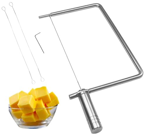 Cheese Slicer Accessories Cheese Cutter Stainless Steel Components - Great for Making Giftable Cheese Cutting Boards with This Cheese Slicer Kit (Stainless Steel Handle,1)