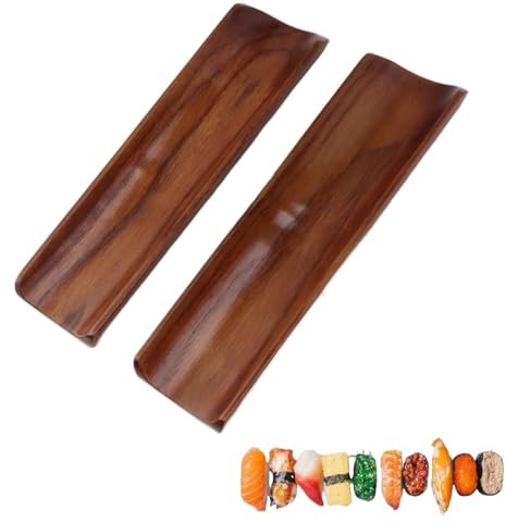 Ensemble d'assiettes à Sushi 2 pièces, plats de service, petits plateaux de service rectangulaires, longues assiettes rectangulaires et plateaux à craquelins pour le service