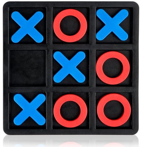 Tic Tac Toe-Brettspiel, Tic Tac Toe-Familienspiel, klassisches Brettspiel, klassisches Familien-Brettspiel, Tic Tac Toe-Spiel für Kinder, Tic Tac Toe-Spiel aus Kunststoff, Brettgröße 15 X 15 cm