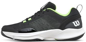 Wilson Men's Hurakn PRO V2 Padel Shoes, Scarpe da Paddle Uomo, Geco Nero/Bianco/Verde, 44 EU