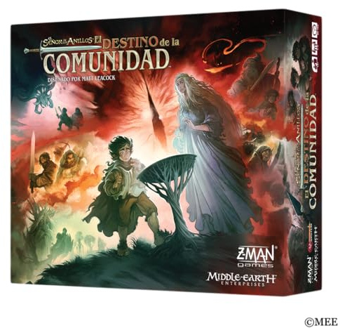 Asmodee El Señor de los Anillos: El Destino de la Comunidad, Juego de Mesa cooperativo con Las mecánicas de Pandemic, Juego estratégico en La Tierra Media para 1 a 5 Jugadores, Edición en Español