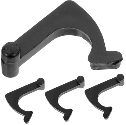 iplusmile 4 Piezas De Soporte De Brazo Para Tocadiscos De Hierro Negro, Accesorios Para Discos De Vinilo, Fijadores Estables y Compatibles Para Plato Giratorio De Vinilo