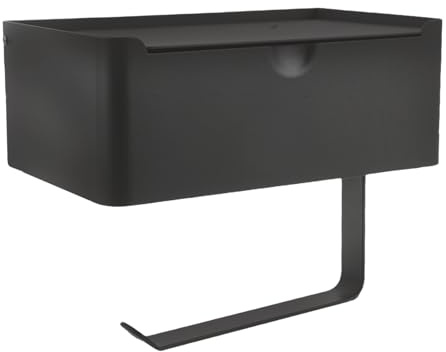 LIFKOME Soporte Papel Higiénico Montaje sin Taladro con Dispensador de Bolsa y Estante Organizador para Baño Moderno