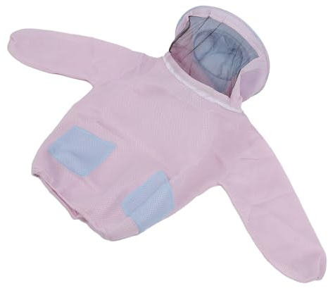 TOPINCN Beekeeping Jacket with Veil, Ventilated Suit for Full Protection, Stylish Beekeeper Suit Breathable Mesh Cotton Ventilated Bee Jacket for Beekeepers, Bee Keeping Supplies
