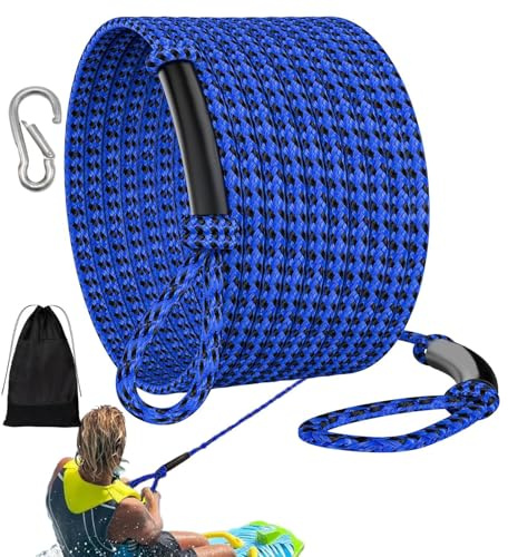 Cuerda de arrastre para barcos - Cuerda para deportes acuáticos, cuerda flotante de seguridad para kayak | versátil cuerda de tracción para surf, rescate, río, lago, remolque, pesca