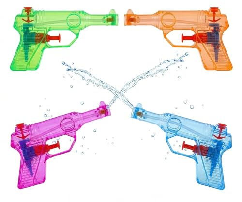 JYXNU Paquet de 4 Pistolet à Eau pour Enfants, Plongeur de Jet d'eau, Jouet de Jet d'eau, Jouet de Plage de Piscine d'été, Pistolets et Fusils à Eau pour Bataille d'eau dans la Piscine en été