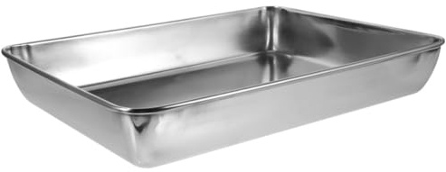 CLISPEED Bañera de Acero Inoxidable para Pájaros y Palomas Bañera Segura y Duradera para Jaula Accesorio Versátil para Baño y Ducha de Periquitos y Aves Pequeñas