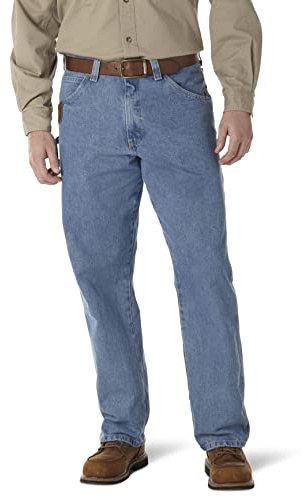Wrangler Riggs Workwear mens Ripstop Carpenter jeans, Vintage Indigo, 38W x 32L US