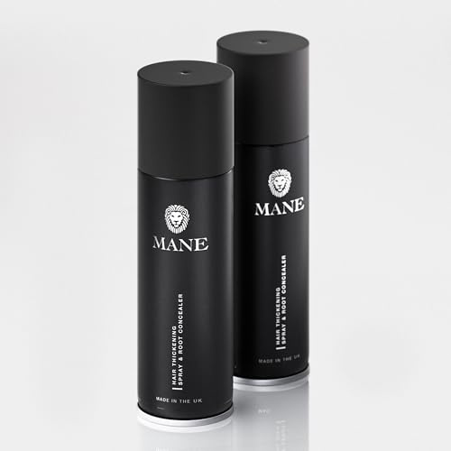 Mane Coloured Hair Thickening Spray Dark Brown 200ml x 2 aerosols