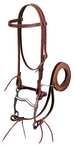 Weaver Leather Latigo - Correa de Piel con Hebilla para mejillas
