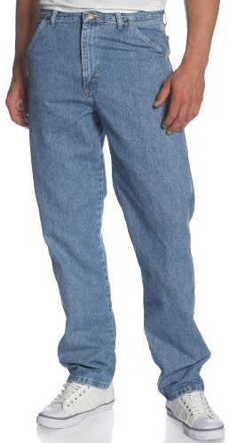 Wrangler Jeans da Uomo Elasticizzati robusti StoneWashed Big, Indaco Vintage., W33 / L32