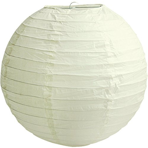 Matissa 10(25CM) Pack of 6 Paper Lantern Wedding Party Decoration Craft Lamp Shade (Ivory/Cream)