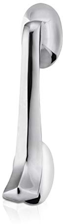 XFORT® Door Knocker Polished Chrome, Victorian Scroll Door Knockers for Front Door, Elegant Front Door Furniture with a Modern Stylish Design, Perfect for Alerting You of Visitors to Your Home