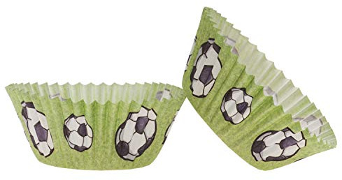 Dekora - 339266 Caissettes Cupcakes avec Design Football Soccer- 25 Unités