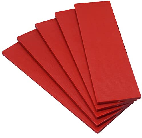 SKIR'CO Cuñas planas de plástico de 3 mm, embaladoras de acristalamiento, espaciadores de marcos, empacadores de marcos de puertas y ventanas