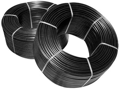 Mugar- Tubería de Riego por Goteo Lisa Negra para Agricultura- 12mm de Diámetro En Rollos de 50 Metros