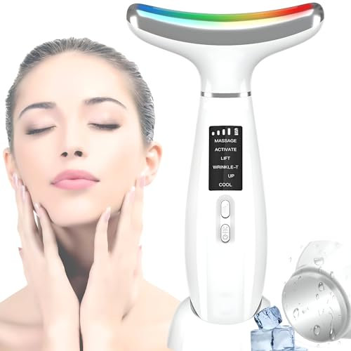 Goddes Glow-Masajeador Facial-Drenaje Linfatico-Lifting Cara Y Papada-Levanta y Reafirma la Piel-Mejor Absorcion de las Cremas- Piel mas Iluminada- Antiarrugas