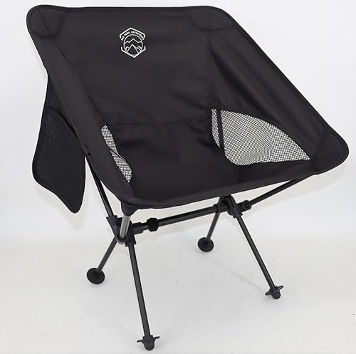 SkyTrail Adventures Silla de camping plegable (negro)