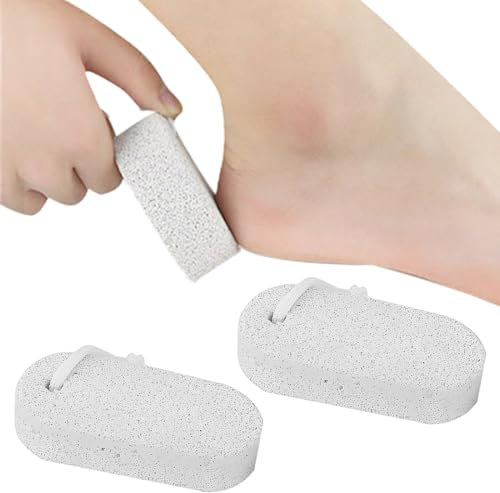 MEXRUMI 2 Pezzi Di Pietra Pomice Per La Cura Dei Piedi, Pietra Lavica Per La Cura Dei Piedi Per La Rimozione Dei Calli E Della Pelle Dura Per Le Mani - Scrub Naturale Per I Piedi Morti