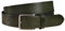 FENIX Gürtel Herren, verstellbarer Ledergürtel Modena Enigma Green Größe 110 cm, Fein Gebürstete Silberschließe, 35 mm breit, Gürtel aus Vollrindleder