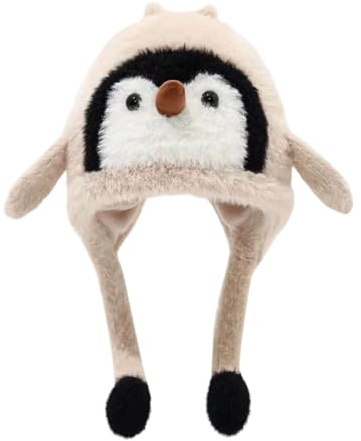 Generico Cappello Animale per Travestimenti | Berretto Morbido Da Costume A Forma Di,Cappello Invernale In Peluche Con Paraorecchie - per Bambini Ragazze e Ragazzi in Vacanza e Campeggio