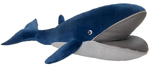 Cuscino In Peluche A Forma Balena, Cuscino Abbracciabile Con Animale Peluche Con Apertura Interattiva Regalo Compleanno Natale Decorazioni La Casa Bambini Adulti Ragazze Ragazzi(60cm/23.6in)