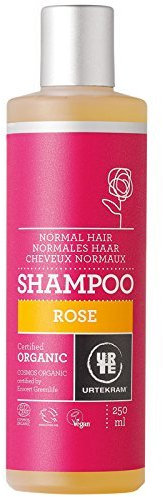 THREE PACKS of Urtekram Rose Shampoo 250ml