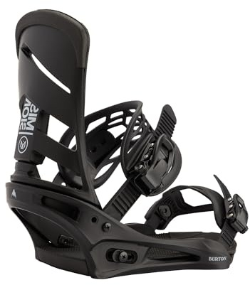 Burton Men's Mission Re:Flex Snowboard Bindings, Medium, Black