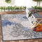 Impression Outdoor Teppich Wetterfest - Balkon Teppich Wasserabweisend - Teppich für den Innen und Außenbereich, Terrasse, Garten, Wohnzimmer, Bad oder Küche - Grau, 140 x 200 cm
