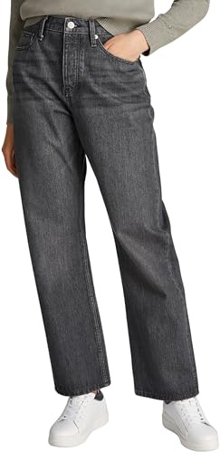 Tommy Hilfiger Women's Loose Straight NEA Wide Leg Jeans, Grey (NEA), 30W/30L