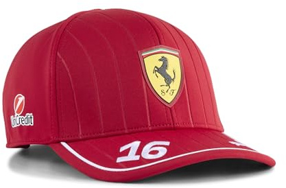 PUMA Scuderia Ferrari F1 2025 Kinder Charles Leclerc Kappe - Rot - Einheitsgröße