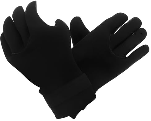 Alipis 1 paio di guanti termici da immersione per uomo e donna - Guanti da nuoto impermeabili antiscivolo, caldi, resistenti all'acqua per sci nautico in acque libere, snorkeling,