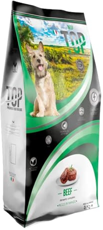 Pet's Garden Top Beef Crocchette per Cani Gusto Manzo Alimento Cibo Secco Adatto al Mantenimento di Cani Adulti Taglia Media Tutte le Razze Sacco da 3 Kg Prodotto Italiano
