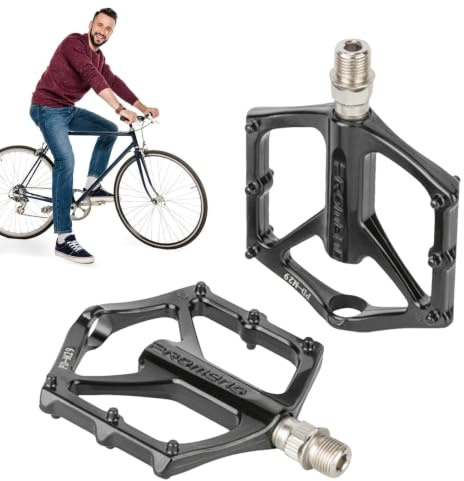 Racercykelpedal, mountainbikepedaler platt halkfri | med 2 förseglade lager för motionscykel
