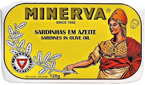 Portugisiska sardiner i olivolja 120 g, minerva/portugal