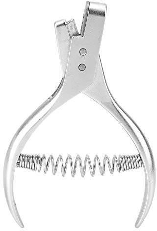 Sheens Hand Held ID Card Slot Hole Punch Metal Puncher Pliers Punching Tool for ID Card Badge PVC Photo Tag