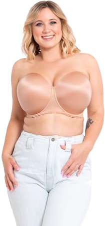 Curvy Kate Moulded Strapless Multiway Bra Smoothie Underwired Womens Ladies Underwear Lingerie Latte Cup Size 38GG
